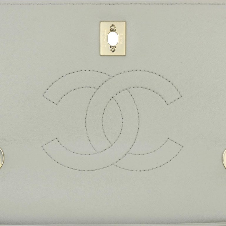 Chanel Trendy WOC Grey Lambskin gold hardware