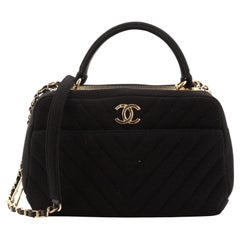Chanel Trendy CC Bowlingtasche Chevron Jersey Medium