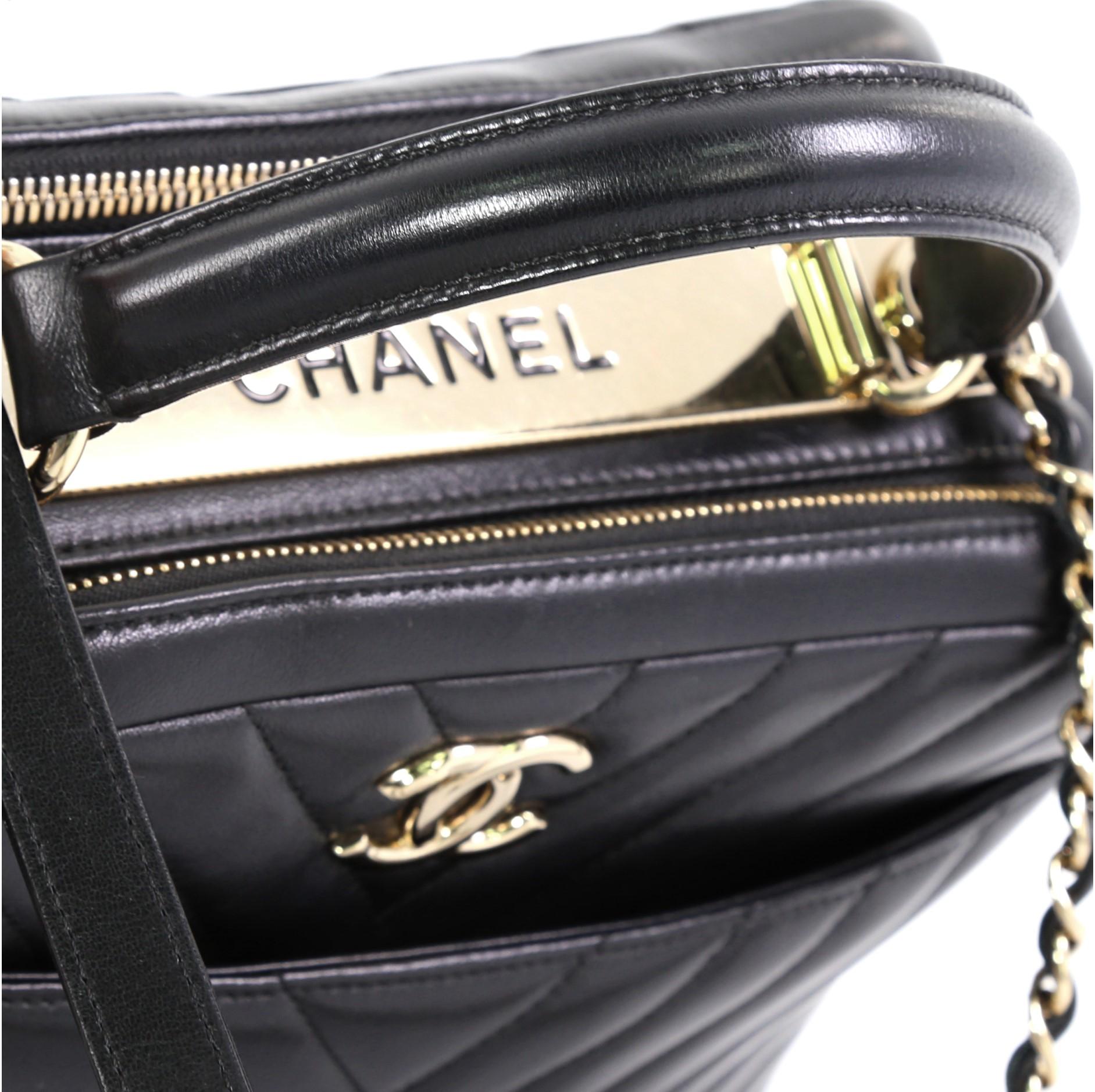 Chanel Trendy CC Bowling Bag Chevron Lambskin Medium 1