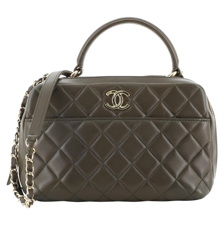 Chanel Trendy CC Bowling Bag Quilted Lambskin Mini at 1stDibs