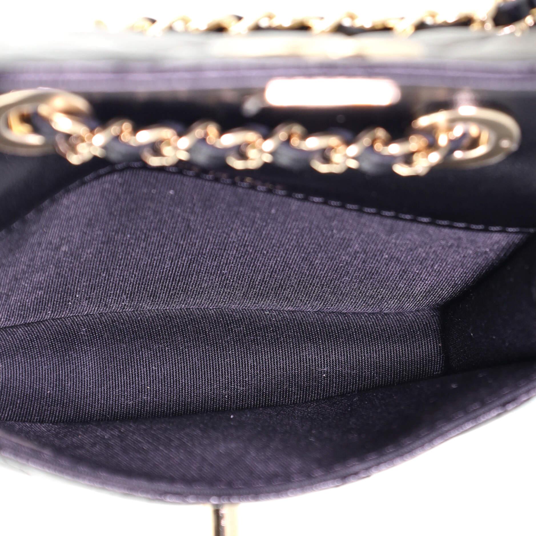 Chanel Trendy CC Card Holder on Chain Quilted Lambskin In Good Condition In NY, NY