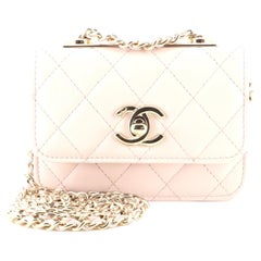 Chanel Trendy CC Card Holder on Chain Quilted Lambskin