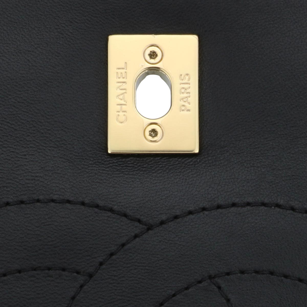 CHANEL Trendy CC Chevron Top Handle Bag Medium Black Lambskin Gold Hardware 2018 10