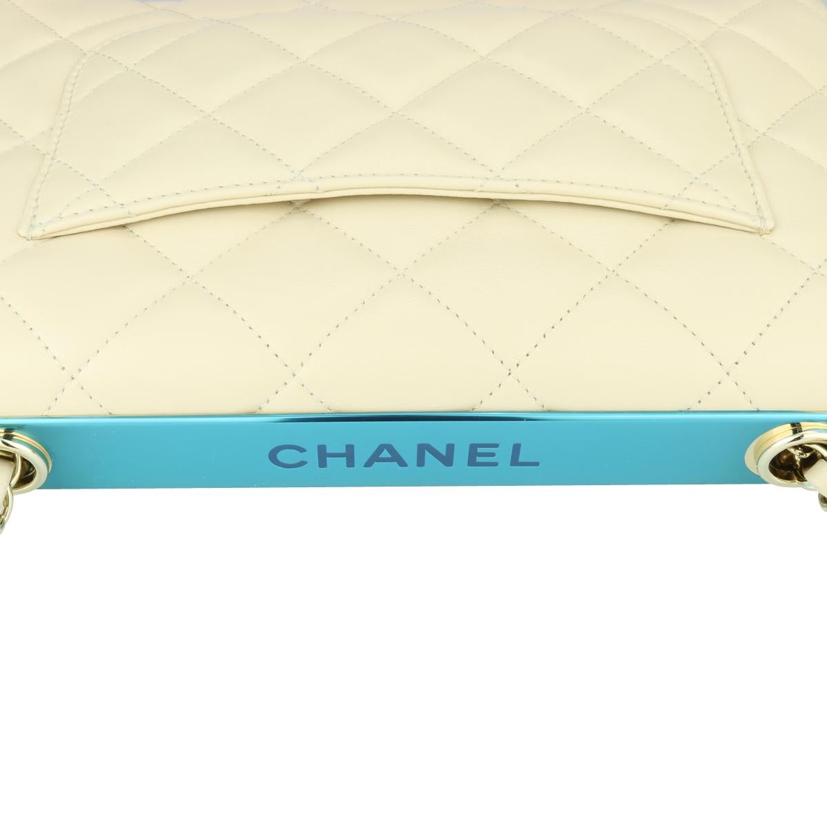 CHANEL Trendy CC Flap Bag Light Beige Lambskin with Gold Hardware 2015 7