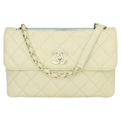 CHANEL Trendy CC Flap Bag Light Beige Lambskin with Gold Hardware 2015