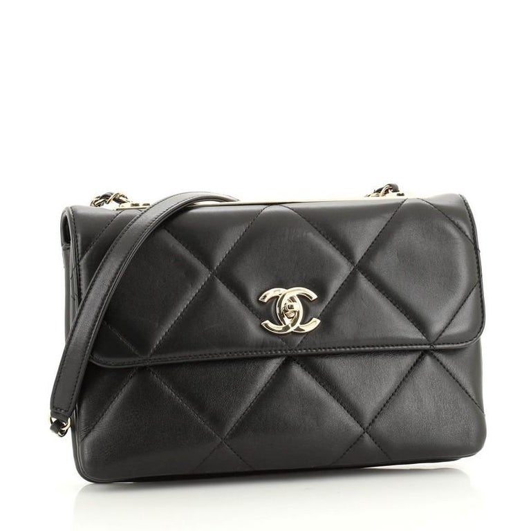 Chanel Trendy CC Flap Bag Quilted Lambskin Medium Black 57090216