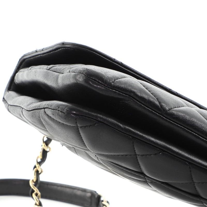 Black Chanel Trendy CC Flap Bag Quilted Lambskin Medium