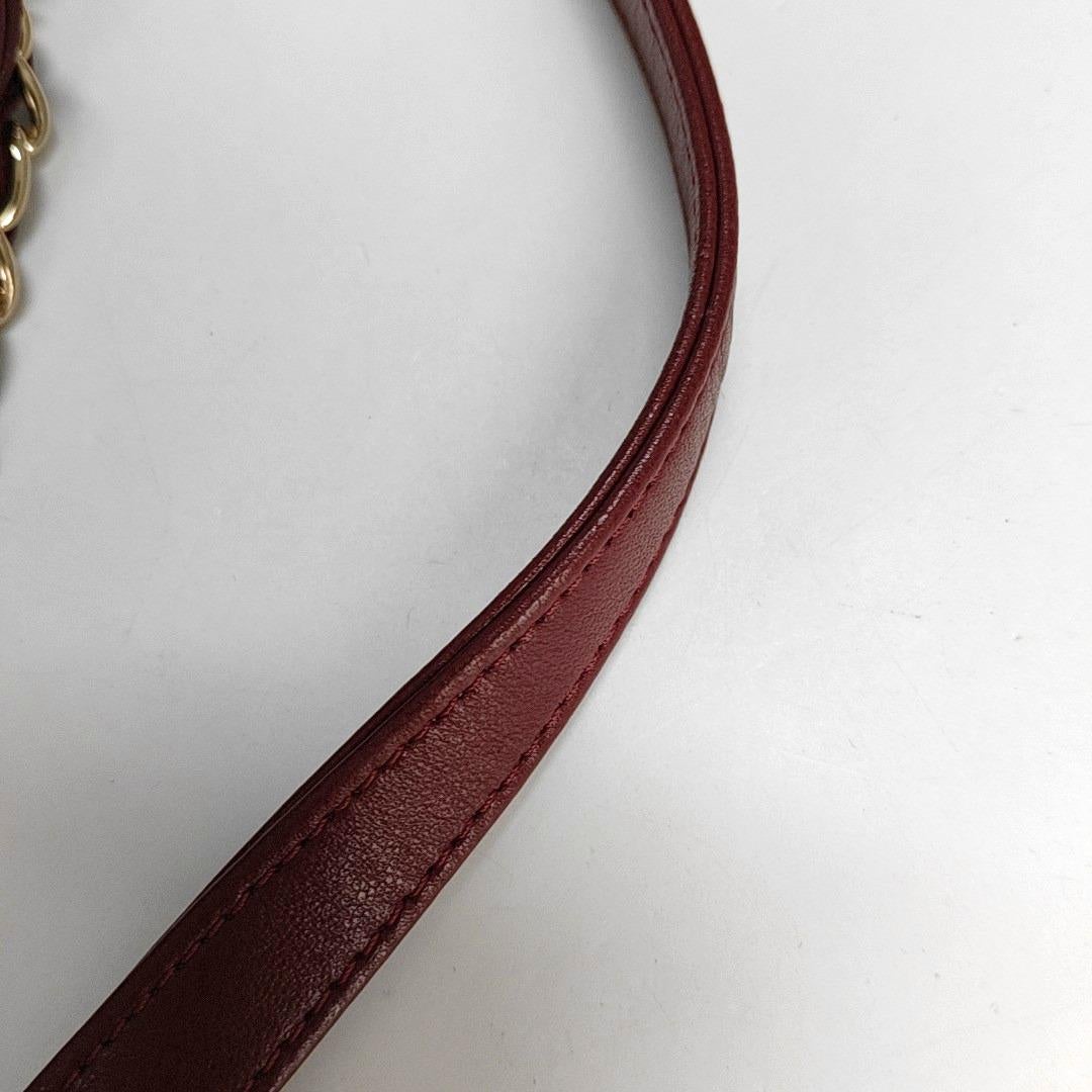 Chanel Trendy CC Flap Crossbody Bag Medium Lammfell Leder Burgund, 2019 12