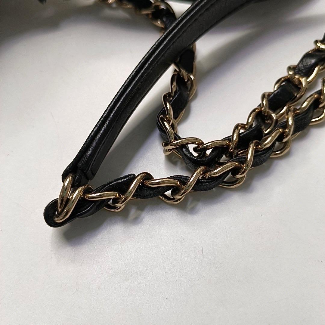 Chanel Trendy CC Small Black Lambskin Leather Gold Hardware 10