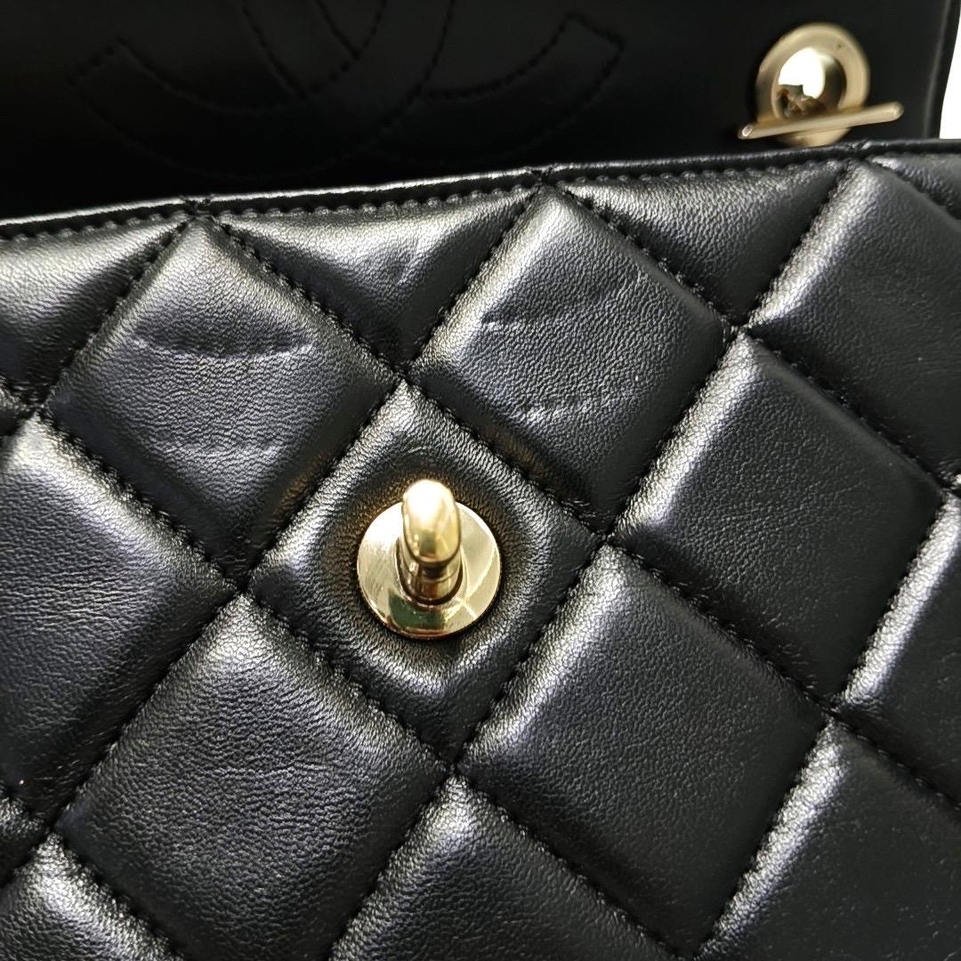 Chanel Trendy CC Small Black Lambskin Leather Gold Hardware 11