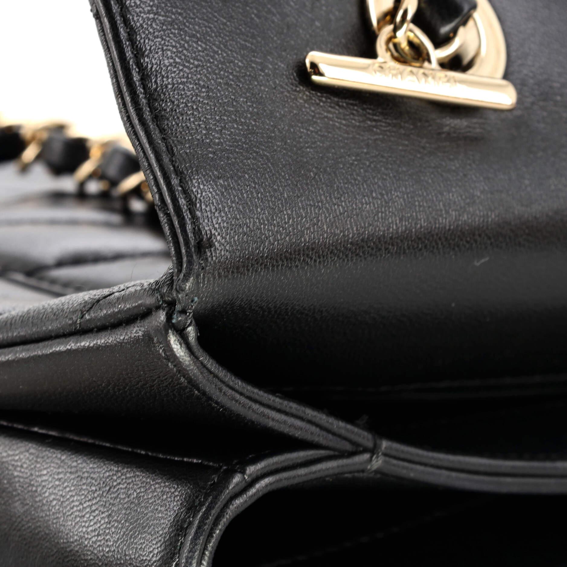 Chanel Trendy CC Top Handle Bag Chevron Lambskin Medium 6