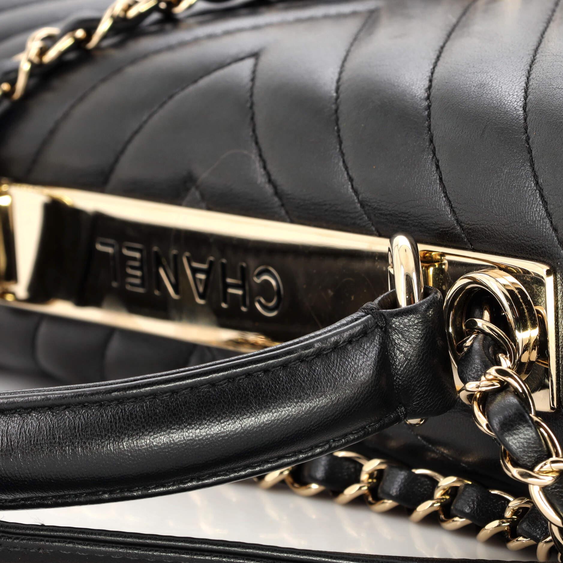 Chanel Trendy CC Top Handle Bag Chevron Lambskin Medium 5
