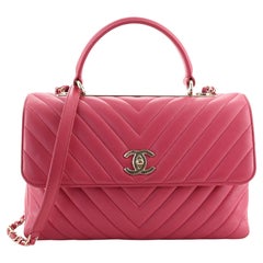 Chanel Chanel Trendy CC Top Handle Bag Chevron Lammfell Medium