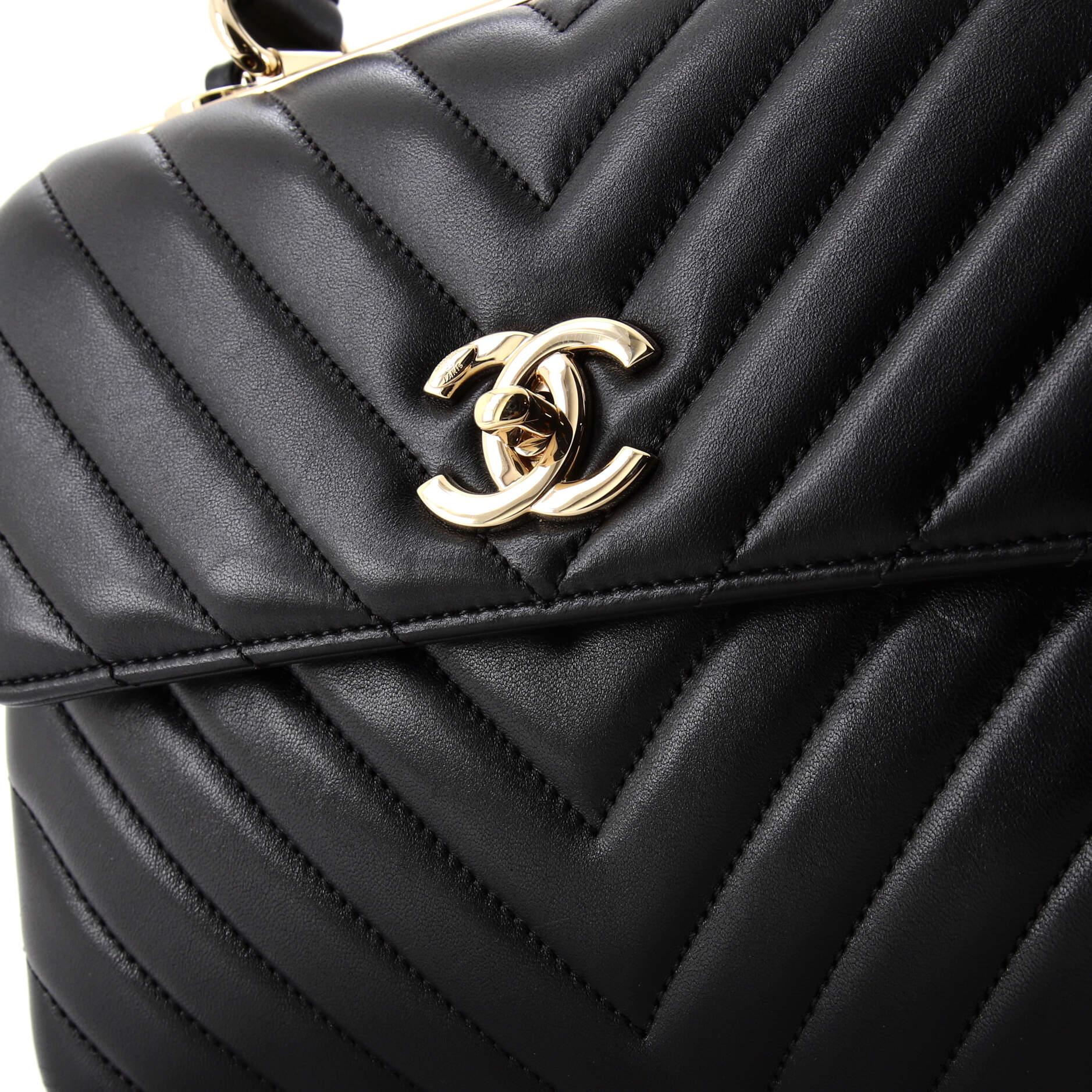 Chanel Trendy CC Top Handle Bag Chevron Lambskin Small 5