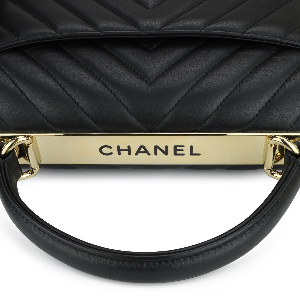 CHANEL Trendy CC Top Handle Bag Medium Black Lambskin with Gold Hardware 2018 3