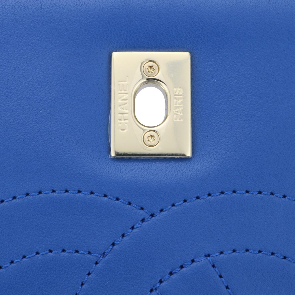 CHANEL Trendy CC Top Handle Bag Medium Blue Lambskin with Gold Hardware 2019 5