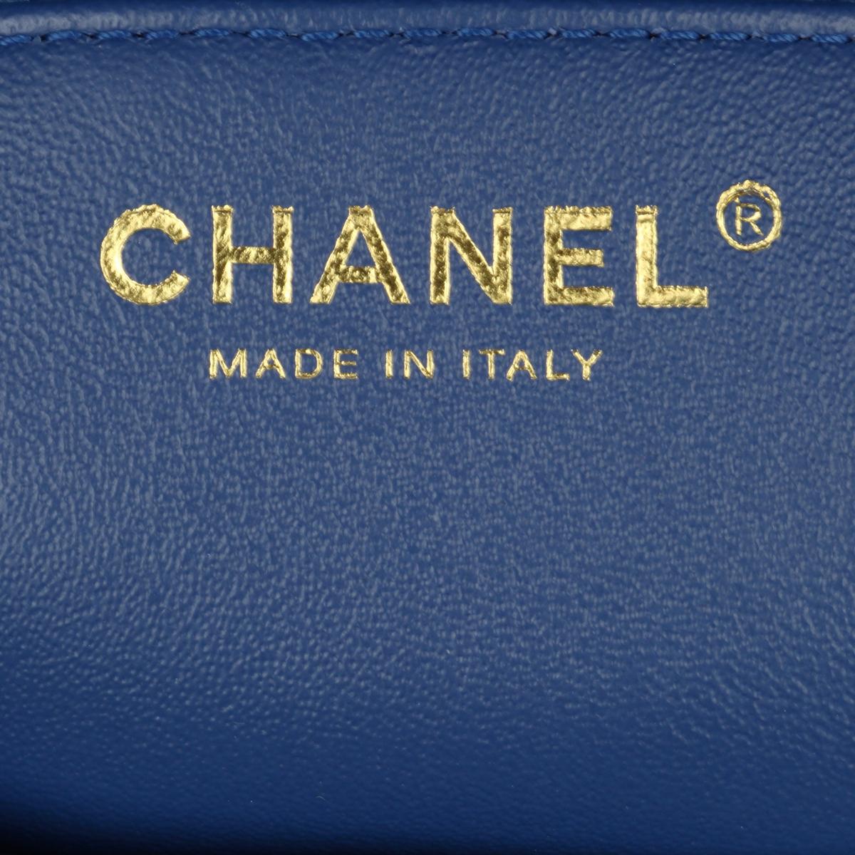 CHANEL Trendy CC Top Handle Bag Medium Blue Lambskin with Gold Hardware 2019 11