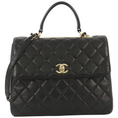 Chanel Trendy CC Top Handle Bag Quilted Lambskin Large