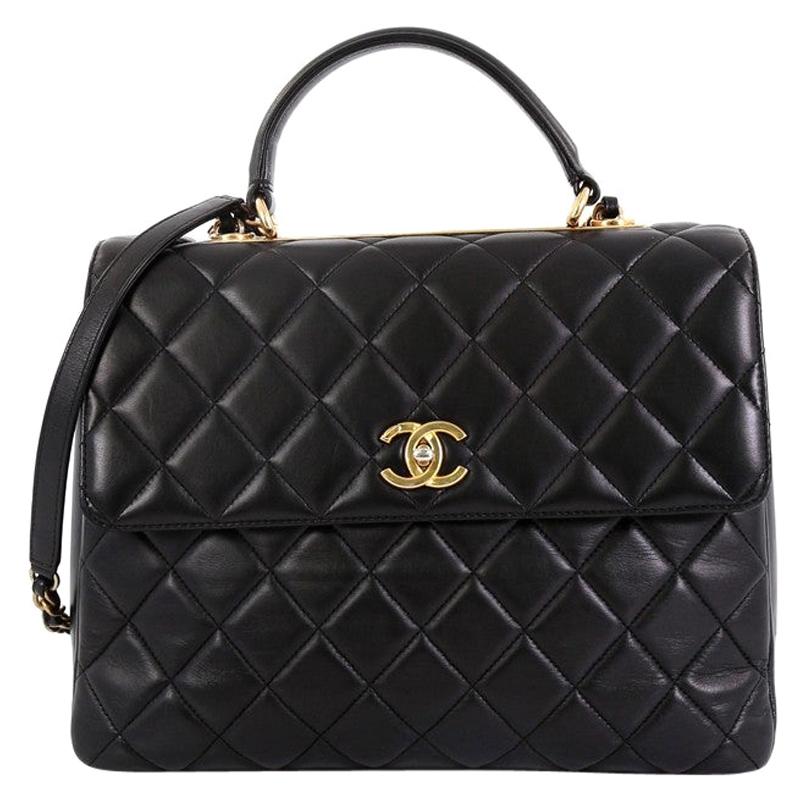 Chanel Trendy CC Top Handle Bag Quilted Lambskin Large