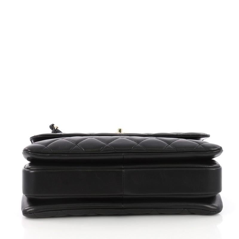 Women's Chanel Trendy CC Top Handle Bag Quilted Lambskin Medium