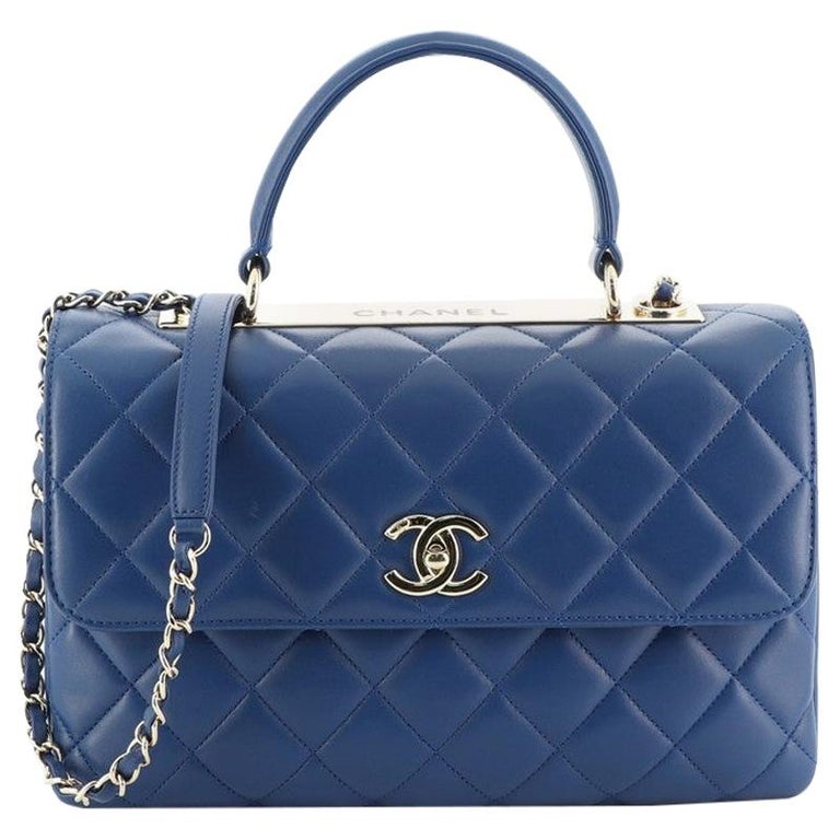 chanel top handle quilted bag