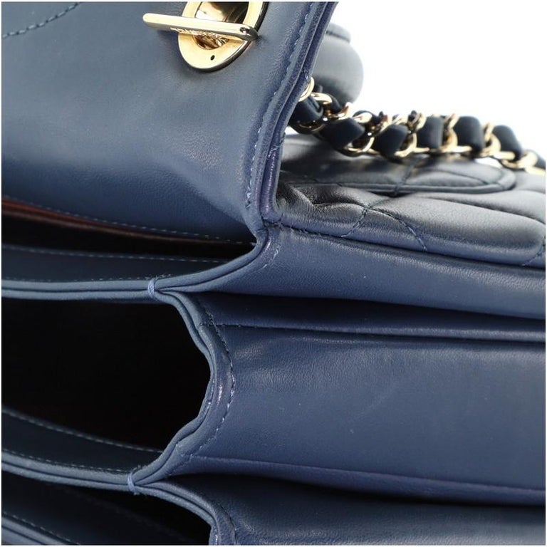 Chanel Trendy CC Top Handle Bag Quilted Lambskin Small at 1stDibs