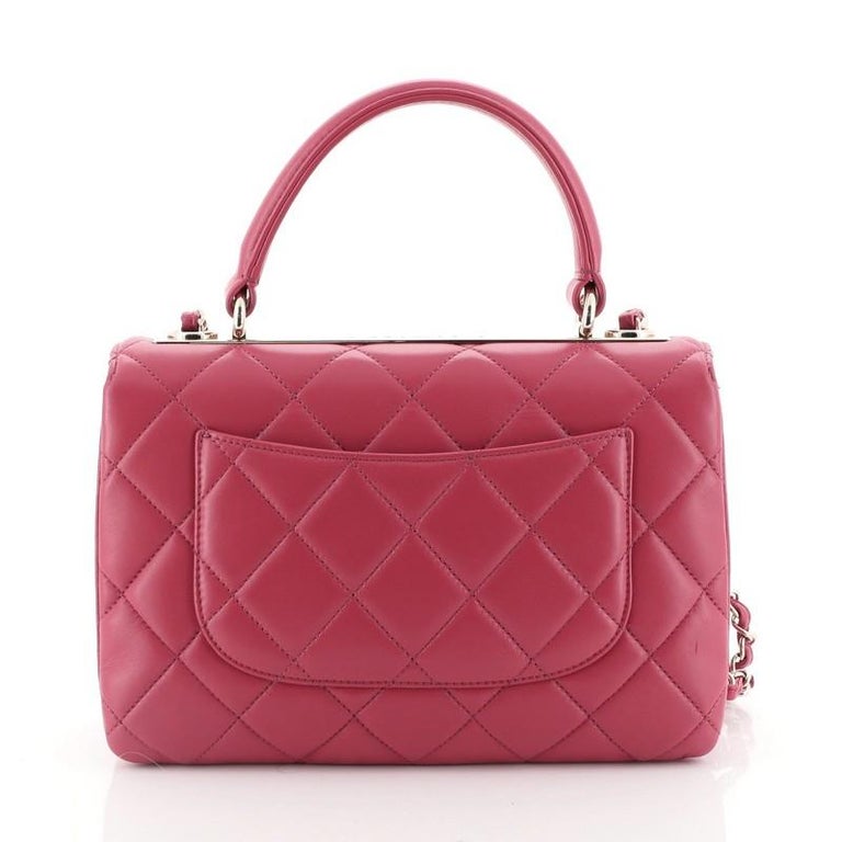 Chanel Trendy CC Top Handle Bag Quilted Lambskin Small at 1stDibs