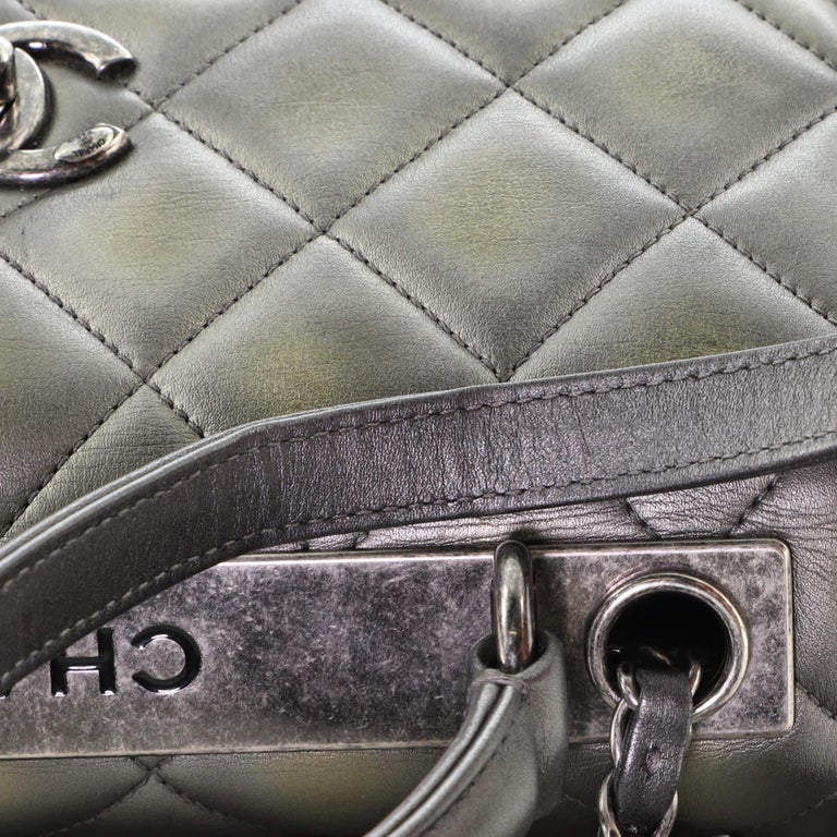 Chanel Trendy CC Top Handle Bag Quilted Lambskin Small For Sale at 1stDibs