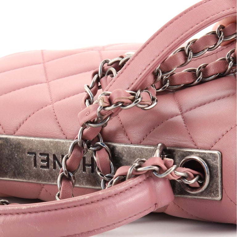 Chanel Trendy CC Top Handle Bag Quilted Lambskin Small For Sale at 1stDibs