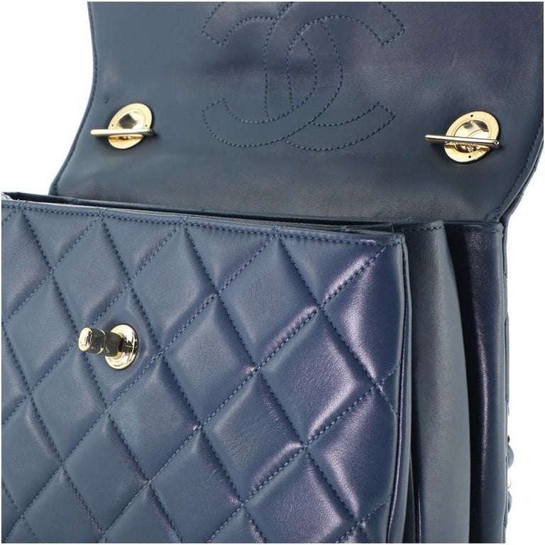 Chanel Trendy CC Top Handle Bag Quilted Lambskin Small at 1stDibs