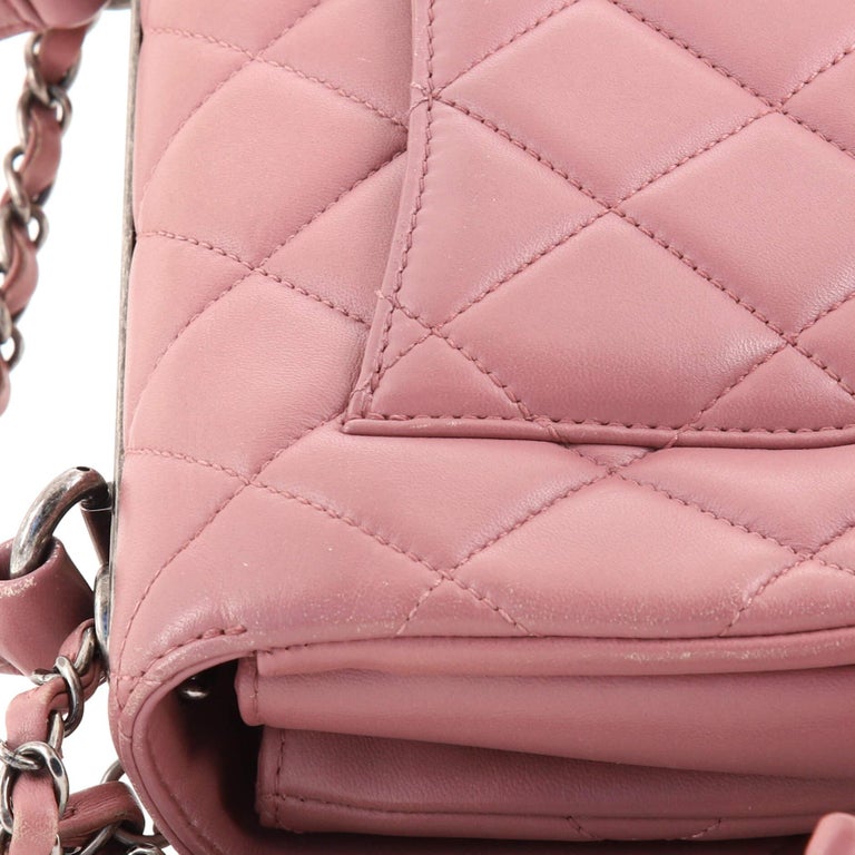 Chanel Trendy CC Top Handle Bag Quilted Lambskin Small For Sale at 1stDibs