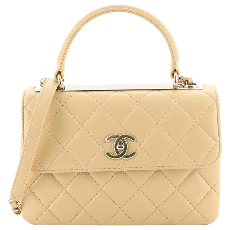 Chanel Trendy CC Top Handle Bag Quilted Lambskin Small at 1stDibs