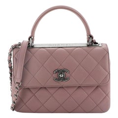Chanel  Trendy CC Top Handle Bag Quilted Lambskin Small