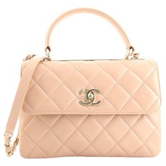 Chanel Trendy CC Top Handle Bag Quilted Lambskin Small