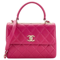 Chanel Trendy CC Top Handle Bag Quilted Lambskin Small