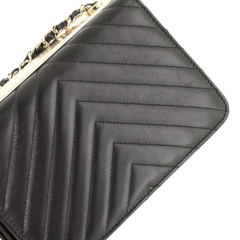 Women's or Men's Chanel Trendy CC Wallet On Chain Chevron Lambskin