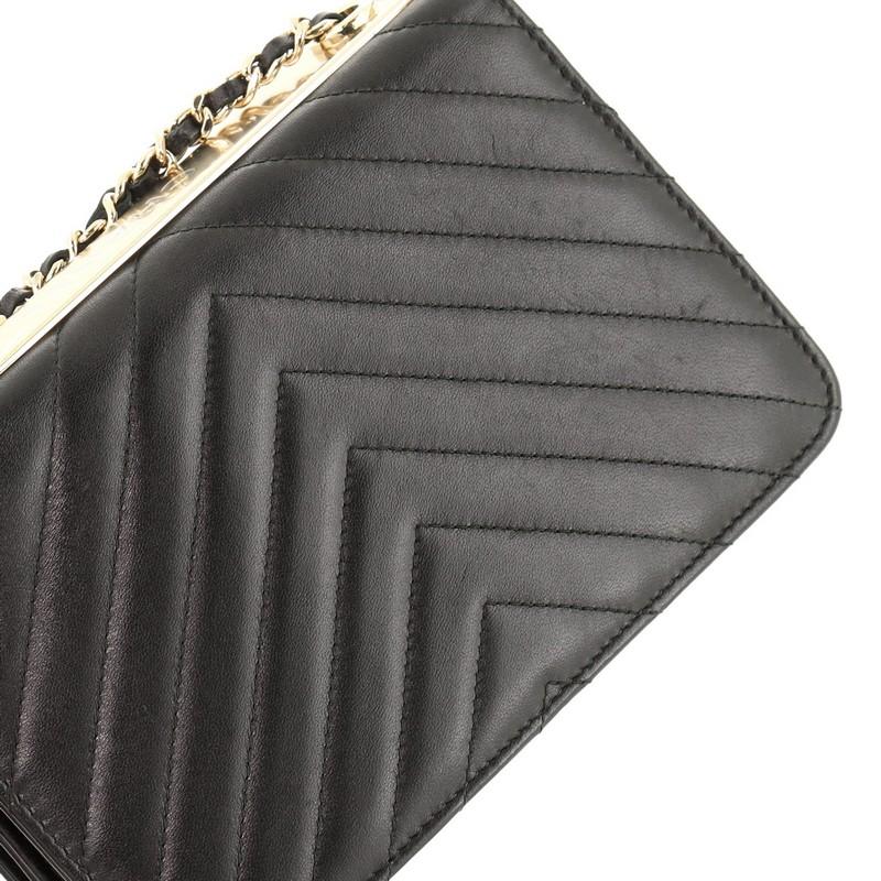 Women's or Men's Chanel Trendy CC Wallet On Chain Chevron Lambskin 