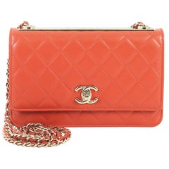 Chanel Trendy CC Wallet on Chain Quilted Lambskin