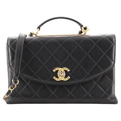 Chanel Trendy Spirit Top Handle Bag Quilted Lambskin Large at 1stDibs