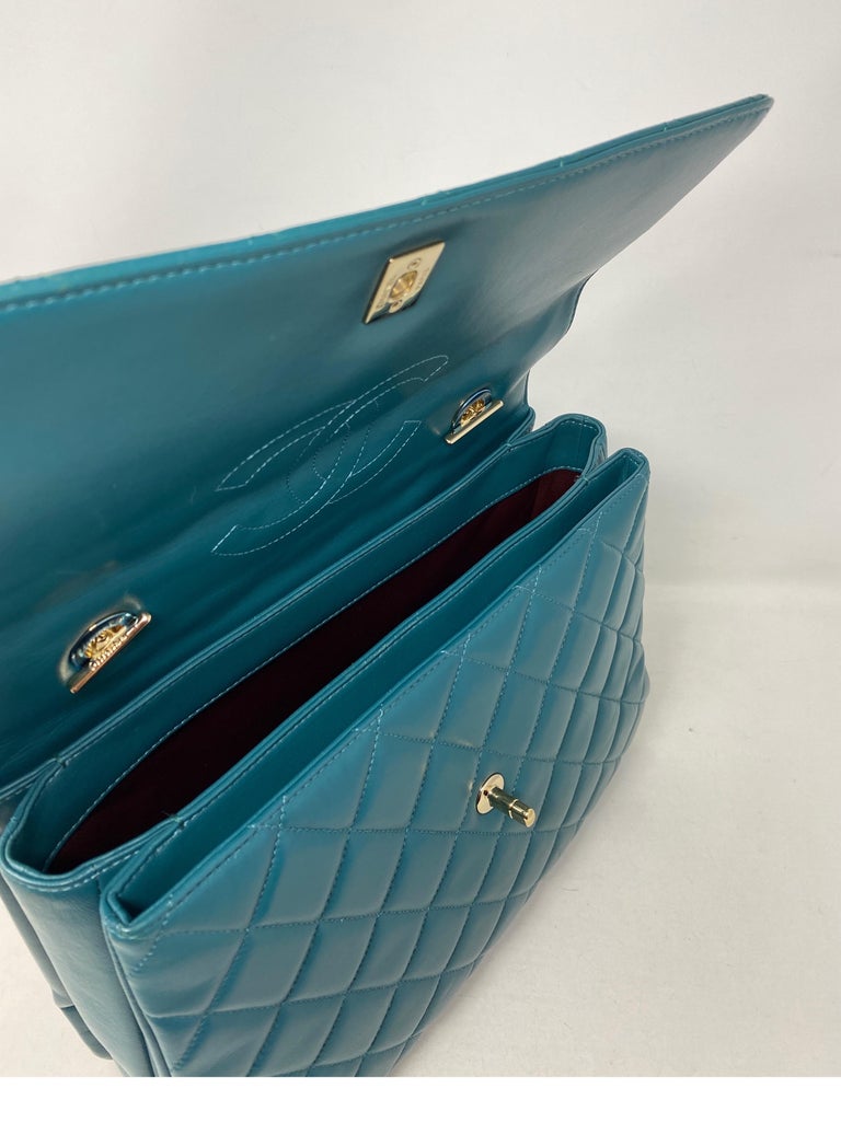 Chanel Trendy Teal Bag at 1stDibs