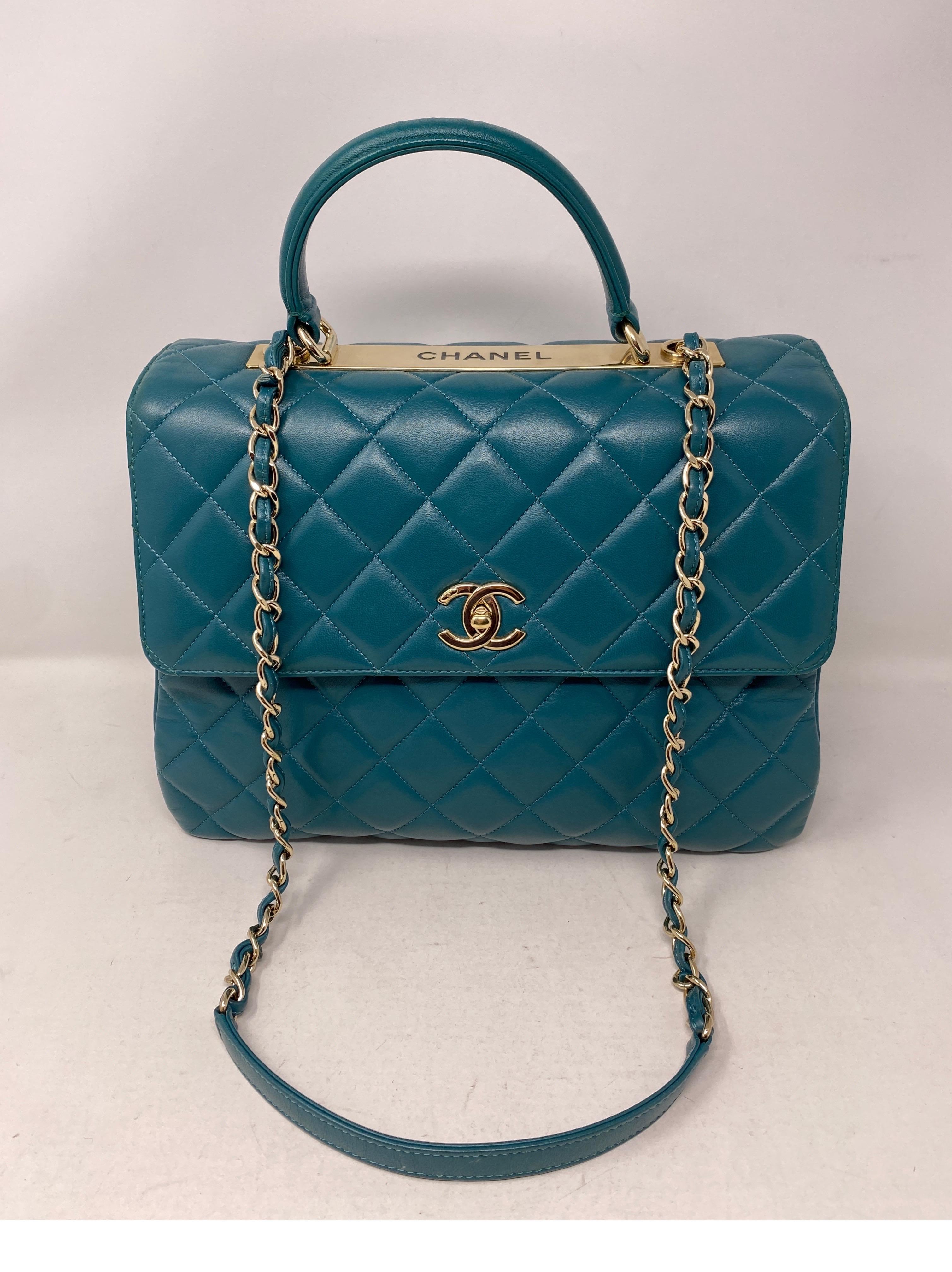 Chanel Trendy Teal Bag 1