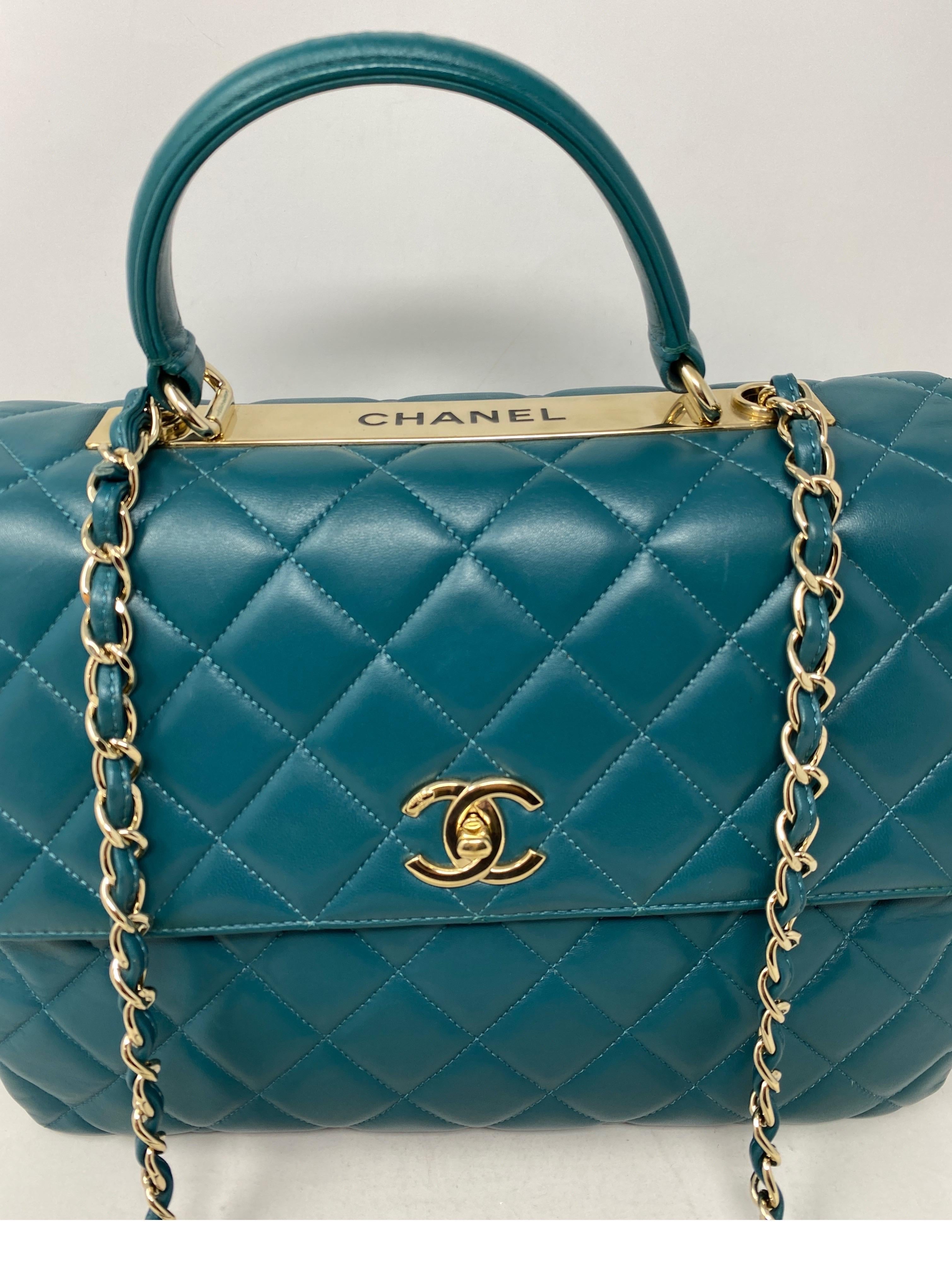 Chanel Trendy Teal Bag 3