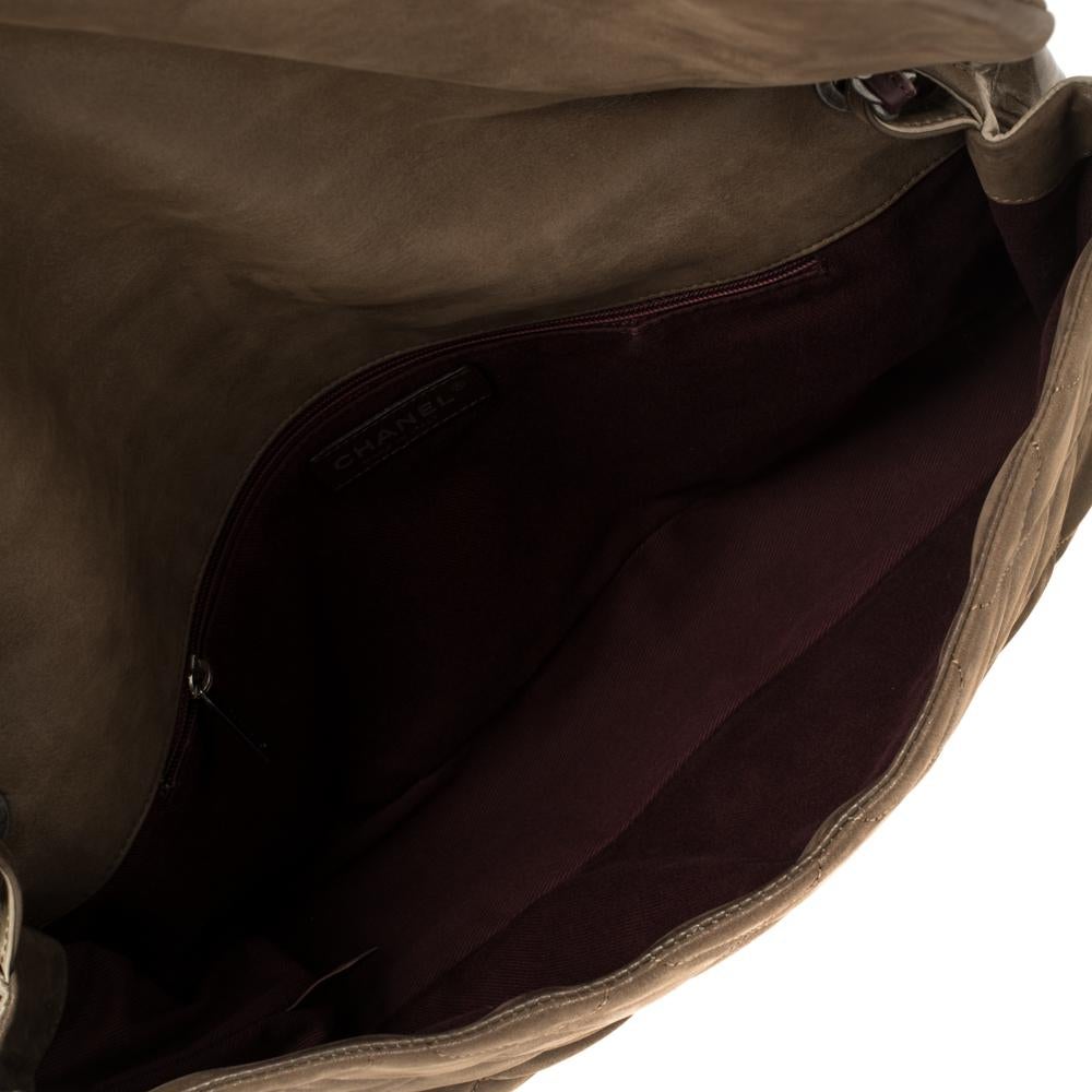 Chanel Tri Color Glazed Nubuck and Leather Castle Rock Top Handle Bag 6