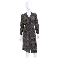 Chanel Tribal Print Silk Button-up Shirtdress (US 2-4)