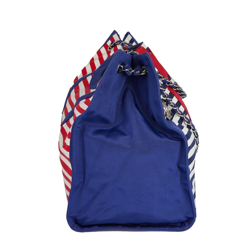 Chanel Tricolor Beach Tote Bag For Sale 5