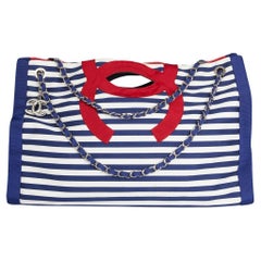 Sac fourre-tout de plage tricolore Chanel