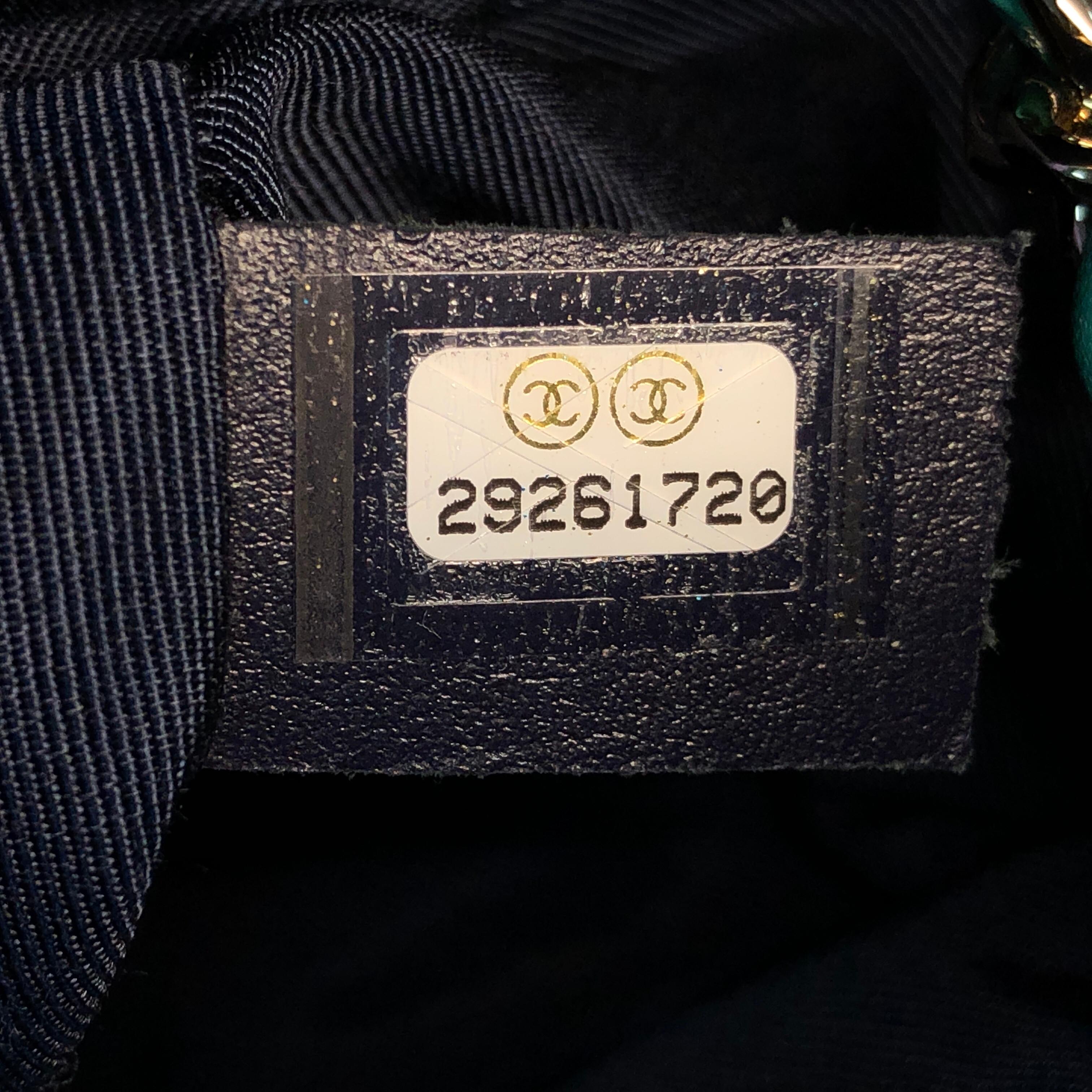 Chanel Tricolor CC Front Pocket Camera Case Quilted Goatskin Medium 2