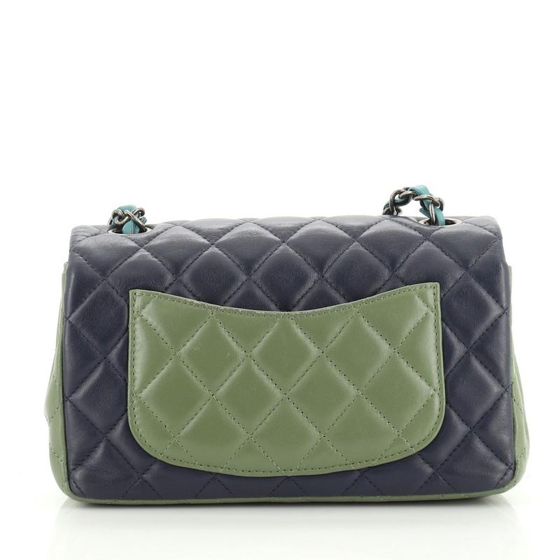 chanel tricolor classic double flap bag