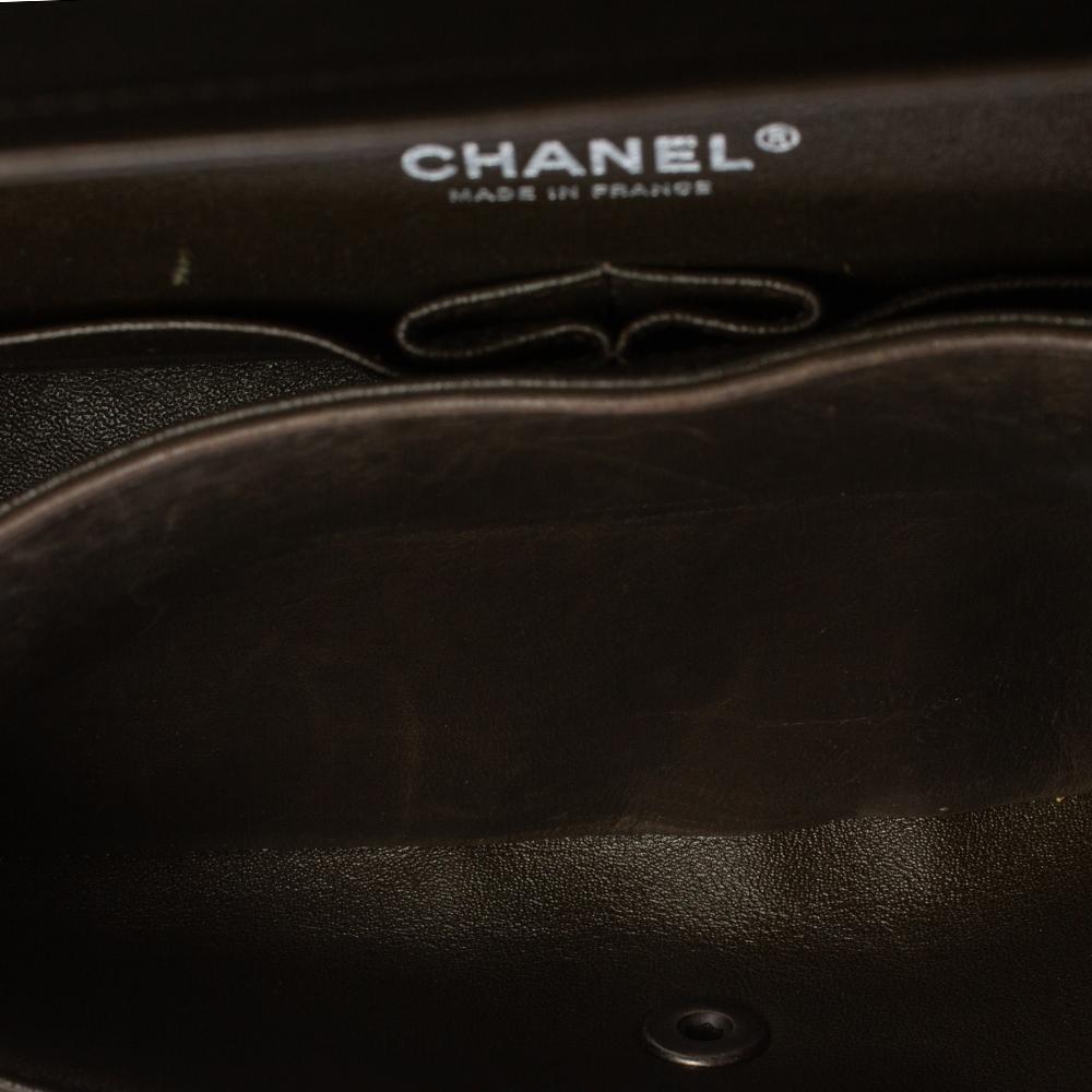 Chanel Tricolor Leather Jumbo Classic Double Flap Bag In Good Condition In Dubai, Al Qouz 2