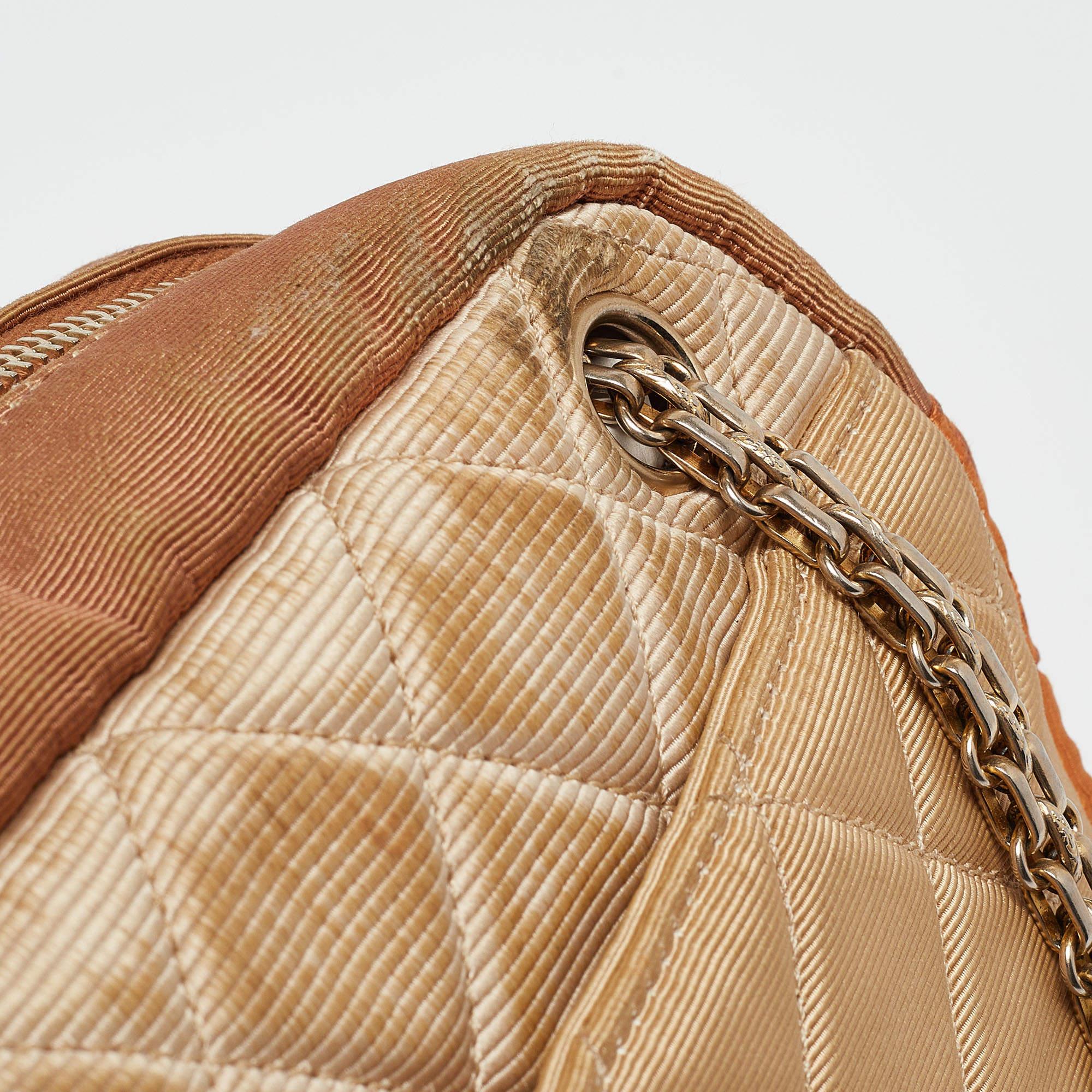 Chanel Tricolor Quilted Fabric Reissue Camera Bag 2